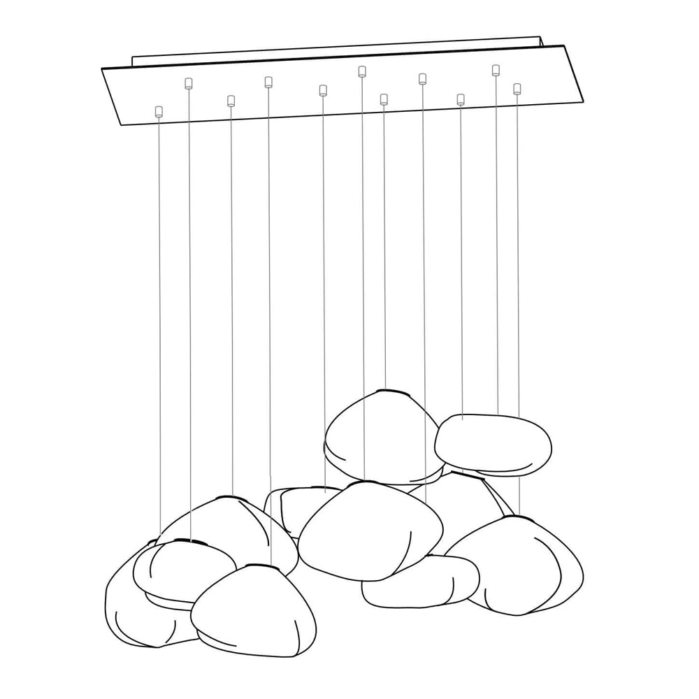 Random 73 Glass Pendant Light - Image 106