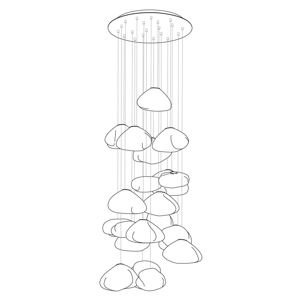 Random 73 Glass Pendant Light - Image 103