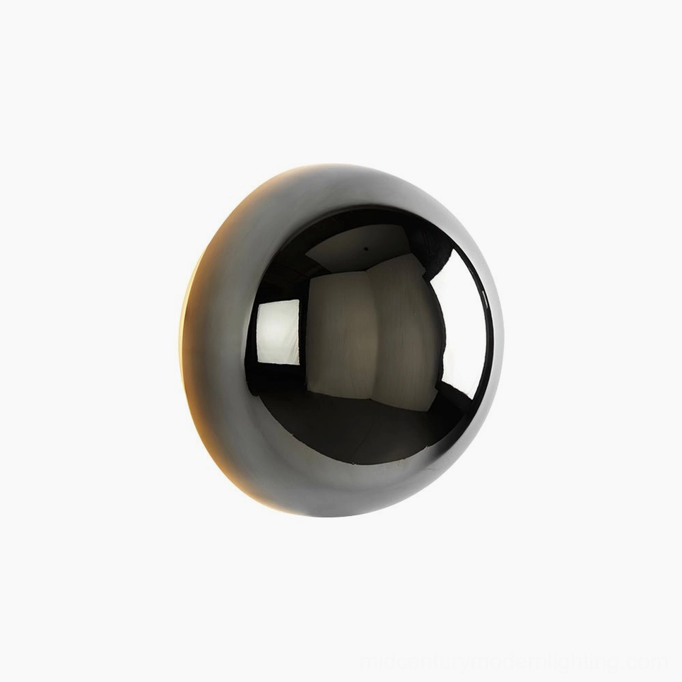 Adjustable sphere wall sconce with panoramic light distribution capability