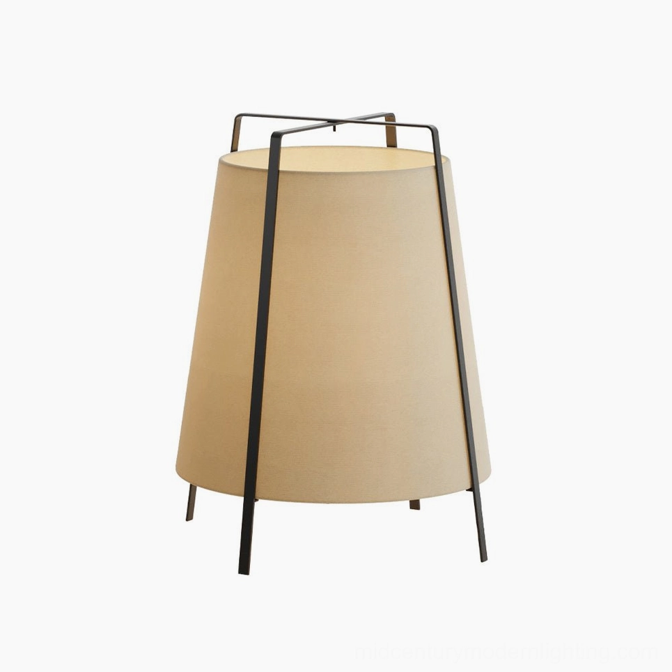 Akane table lamp installation guide showing simple assembly of shade and frame connection