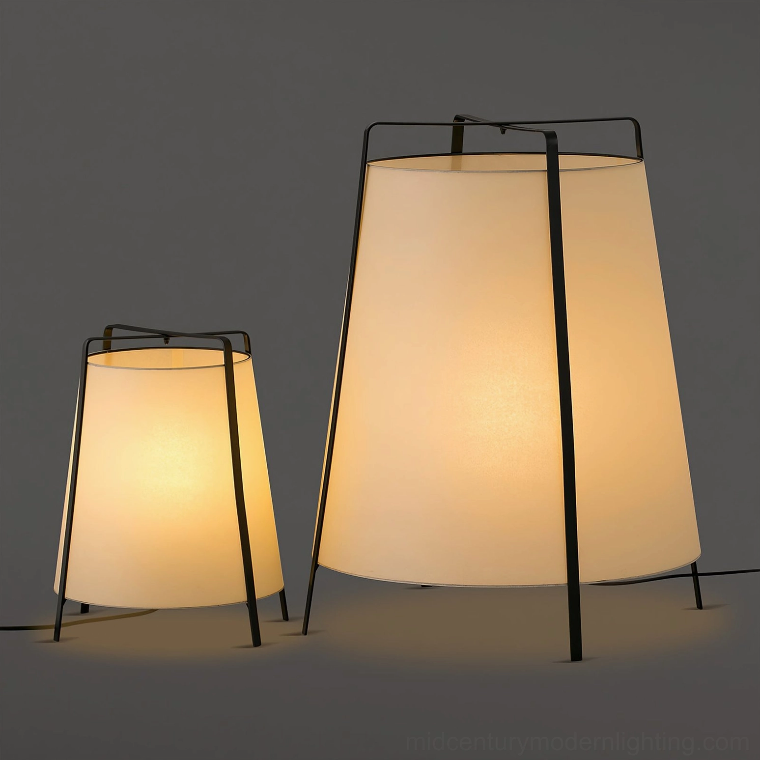 Akane table lamp cord and switch detail with 150cm cable and push-button on-off control