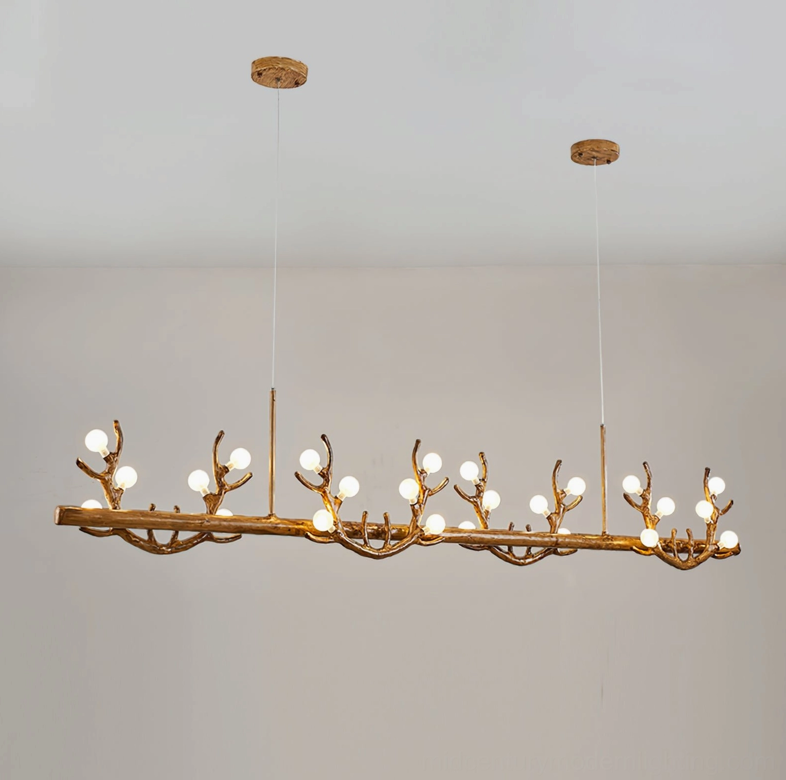Antler chandelier design inspiration featuring nature-inspired branch silhouette and biophilic design principles