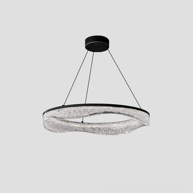 Aria chandelier installation example modern home interior design lighting