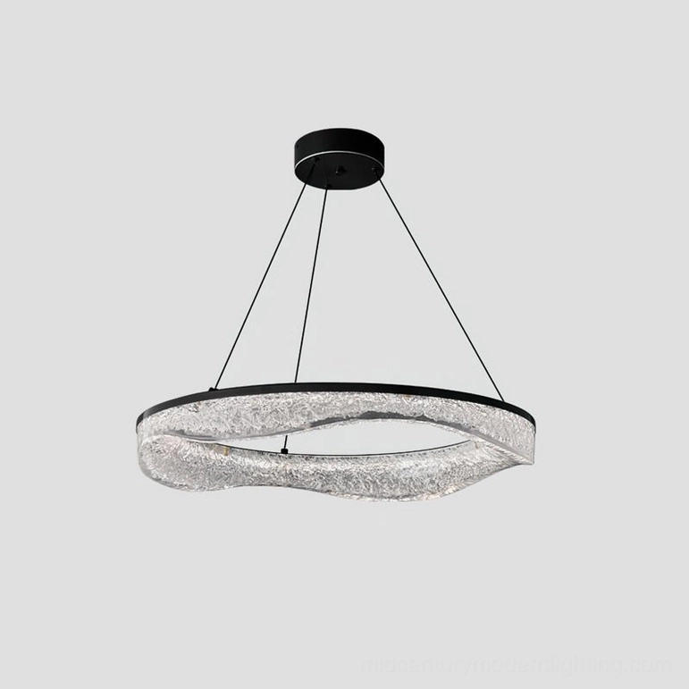 Multi-tier modern ring pendant light fixture architectural design showcase