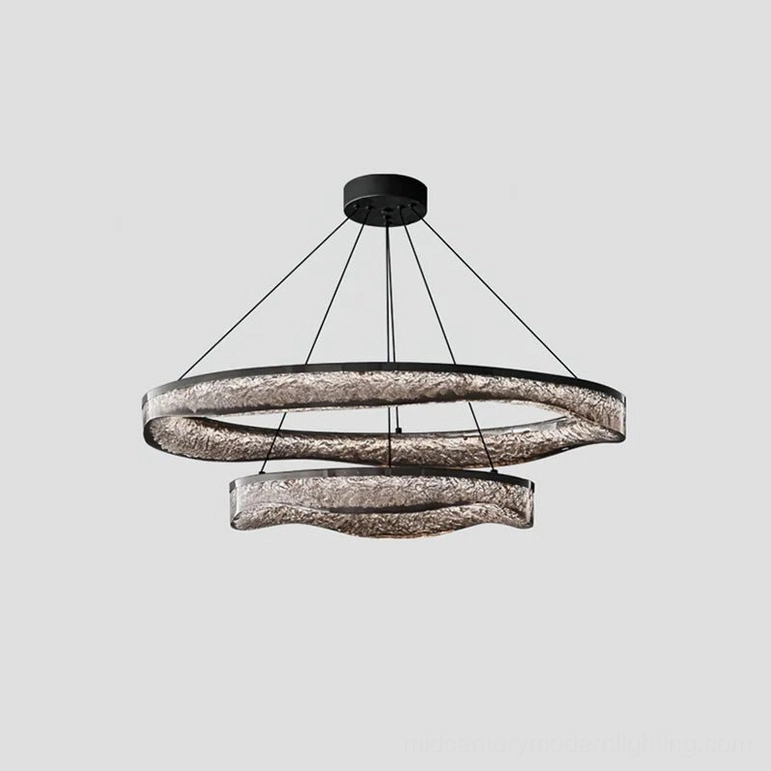 Modern ring pendant light multiple configurations studio display
