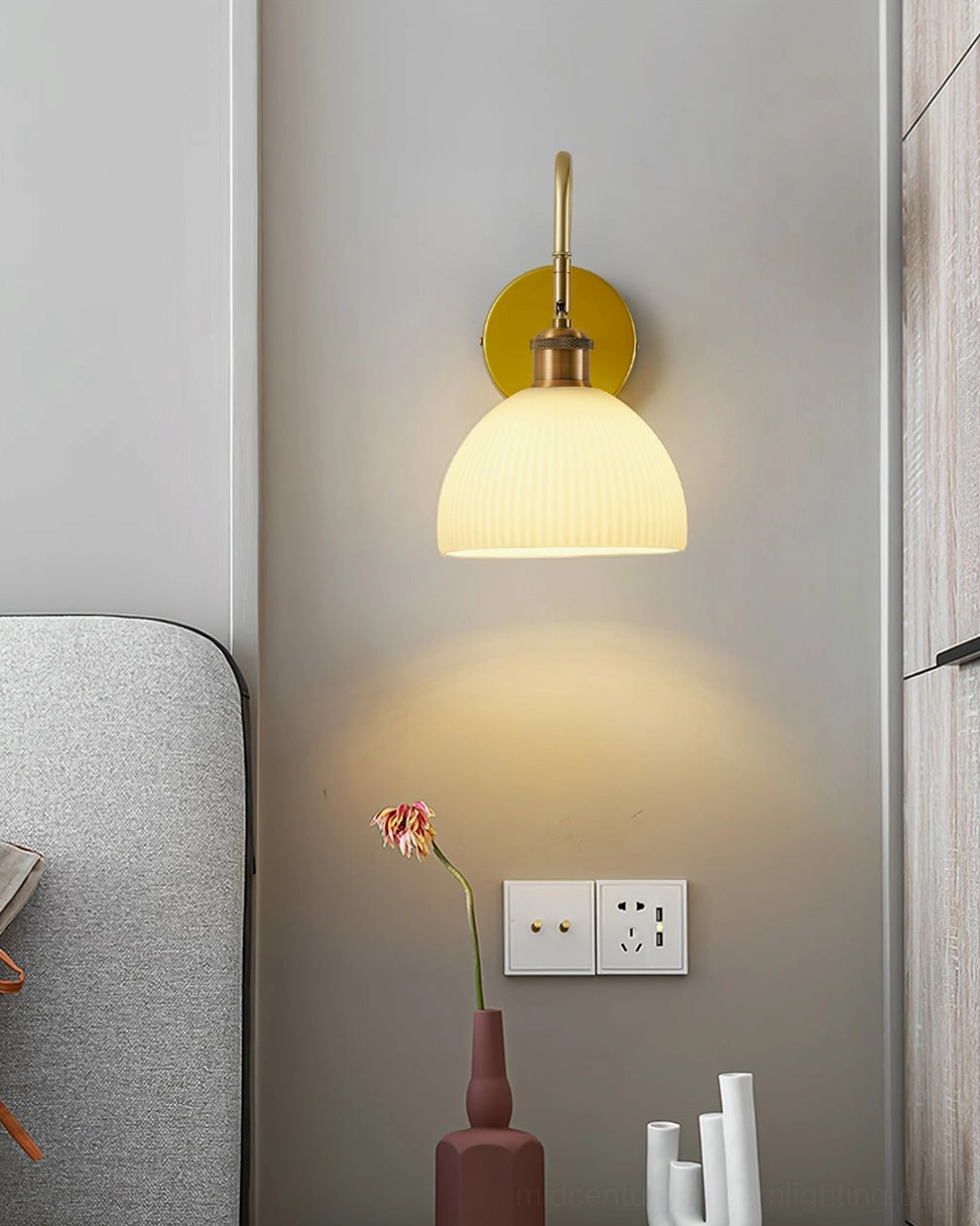 Arren wall lamp styling inspiration paired with contemporary home furnishings and décor accessories
