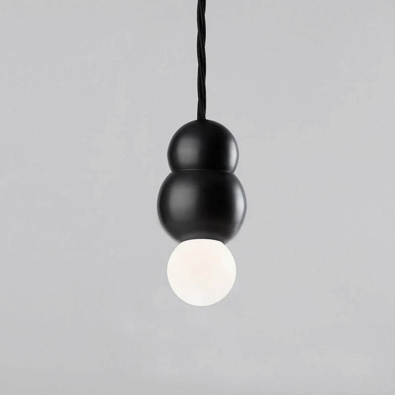 Ball pendant light fixture detail with Edison bulb compatibility, vintage and modern bulb options