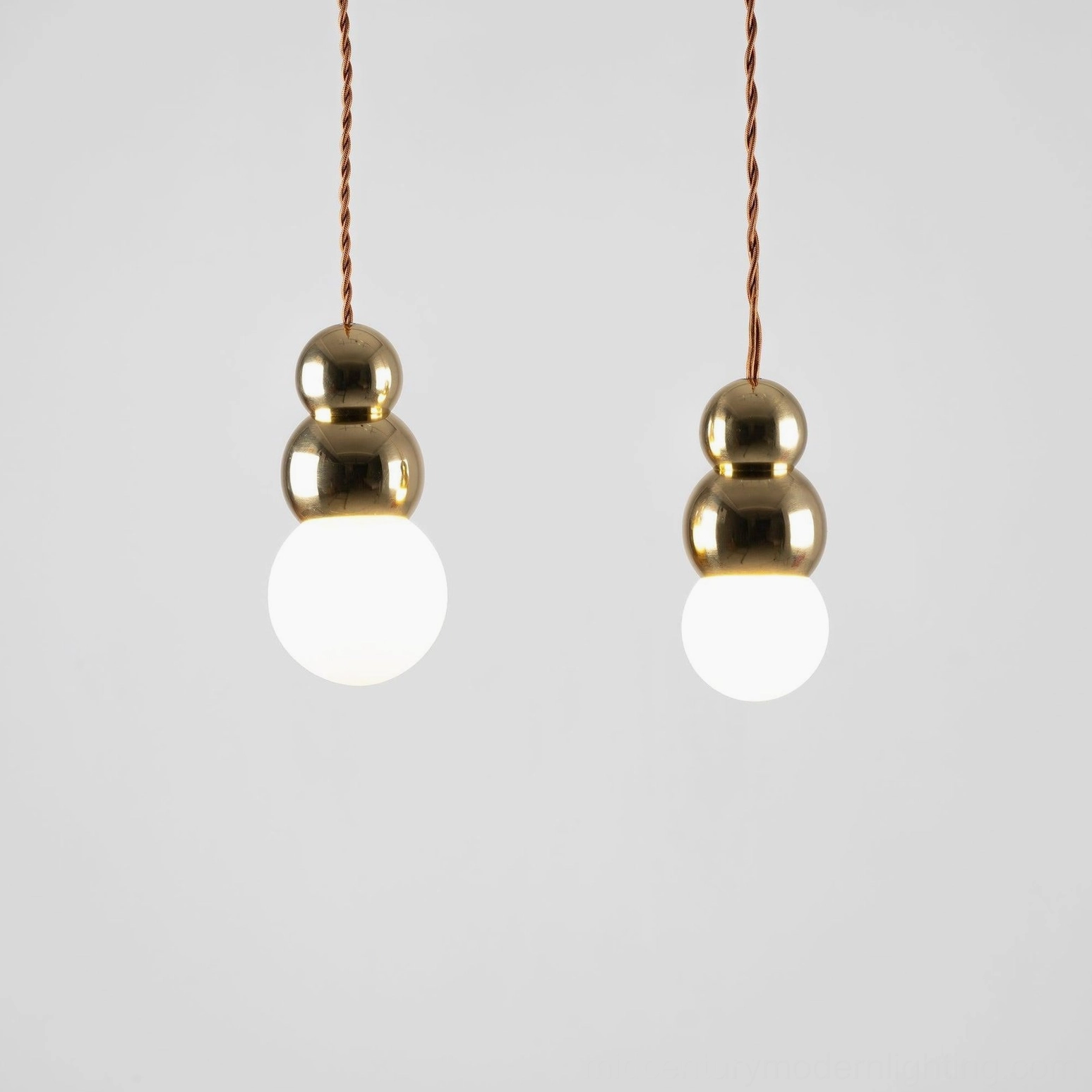 Ball pendant light series comparison, various configurations and finishes displayed together showcase