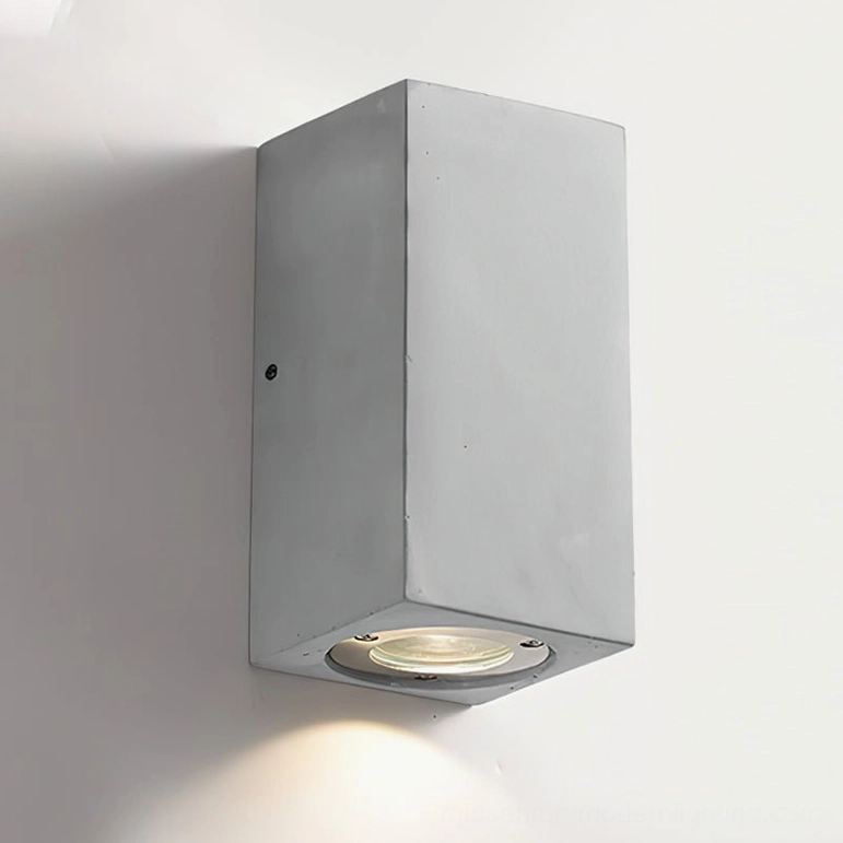Bentu Model B rectangular wall lamp mid-size grey concrete minimalist style contemporary