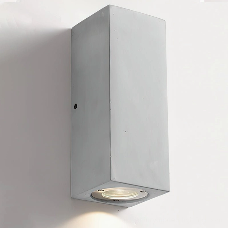 Bentu Model C tall wall lamp vertical statement piece grey concrete industrial brutalist design