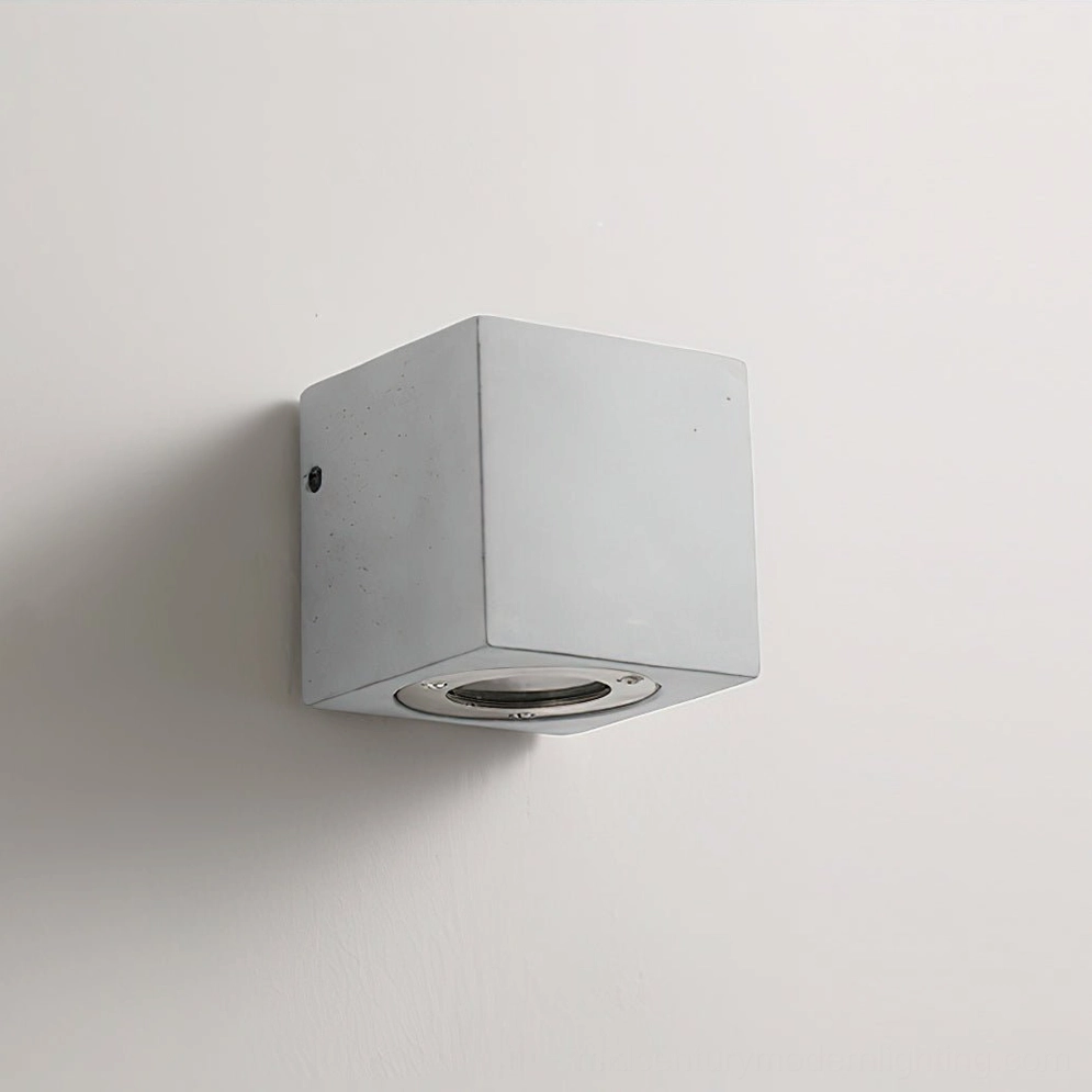 Bentu wall sconce collection product lineup multiple sizes grey concrete minimalist fixtures