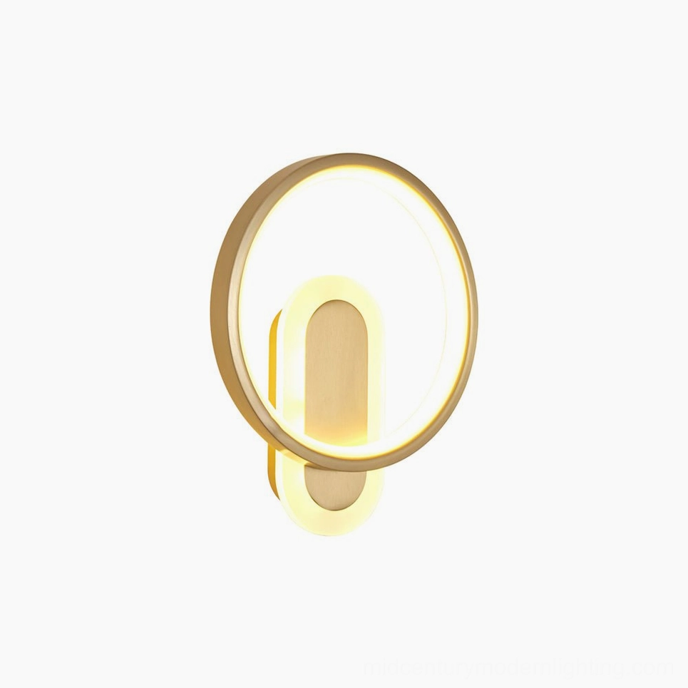 Modern LED wall sconce with bi-color dimming technology warm and cool white light modes
