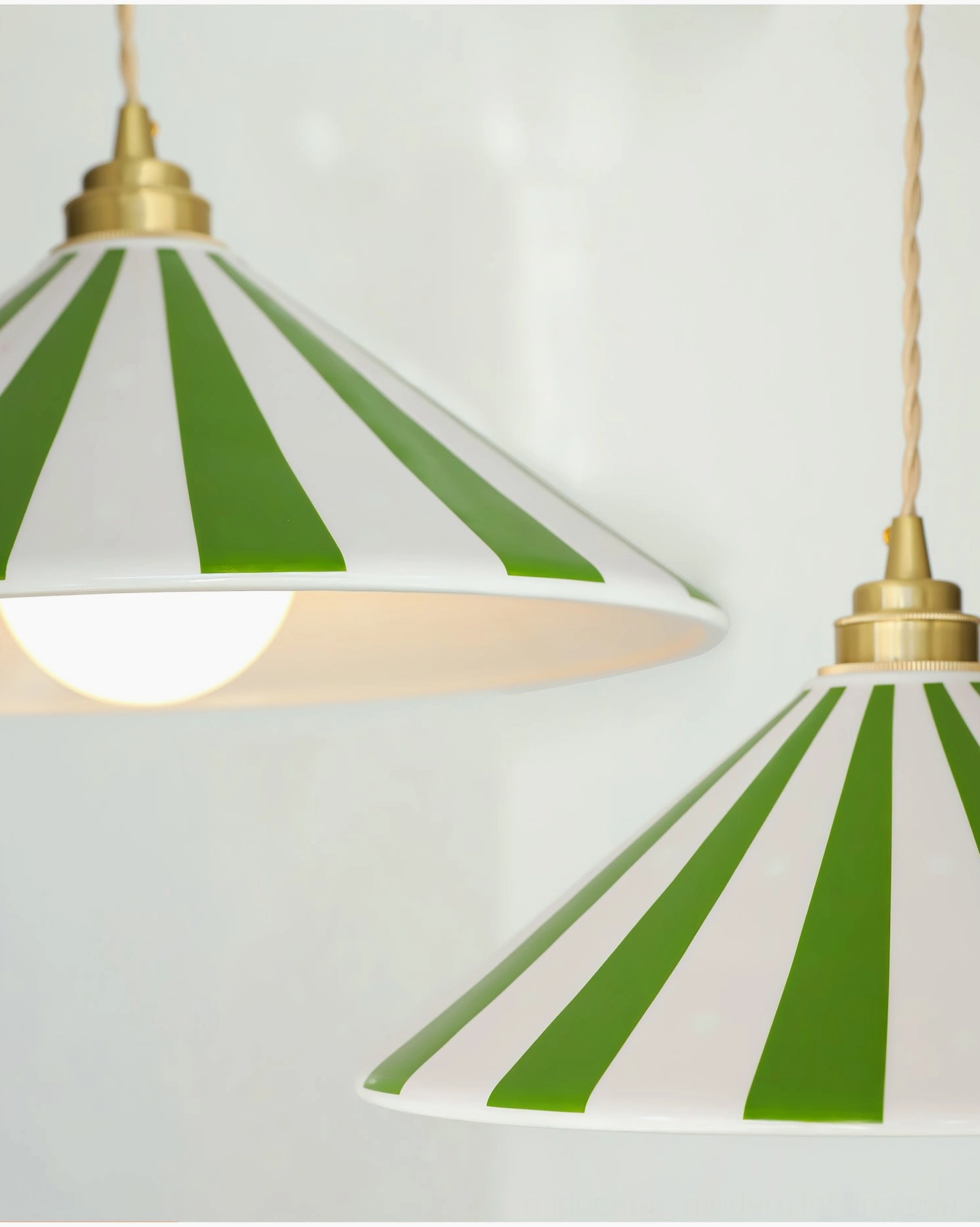 Bobine striped pendant light artistic design photography for mid-century modern enthusiasts
