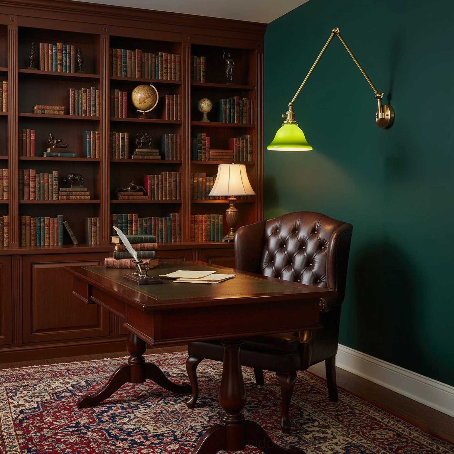 Brady wall lamp with Edison bulb showing warm incandescent vintage-style illumination