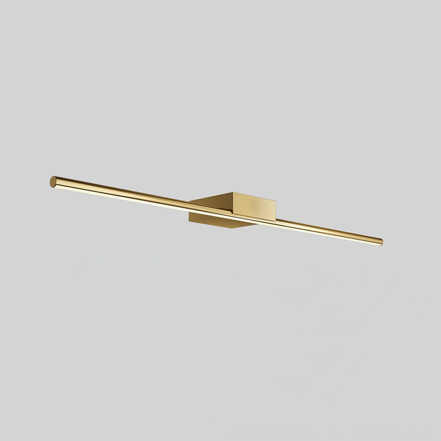 Brass wall lamp Model B available in warm and cool light color temperatures