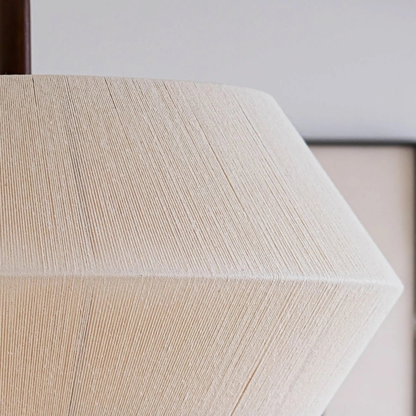 Brera pendant light featuring beige woven hemp shade with organic warmth and artistic texture