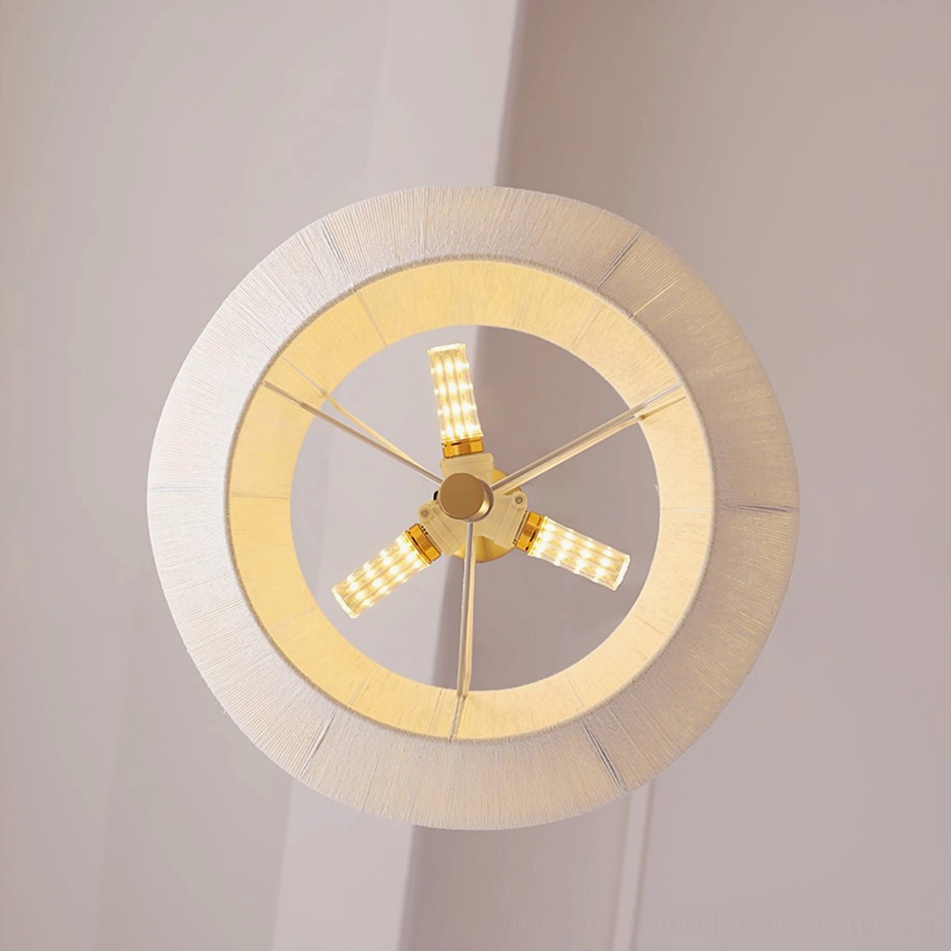 Brera hexagonal hemp pendant lamp artistic light fixture for contemporary home interior design
