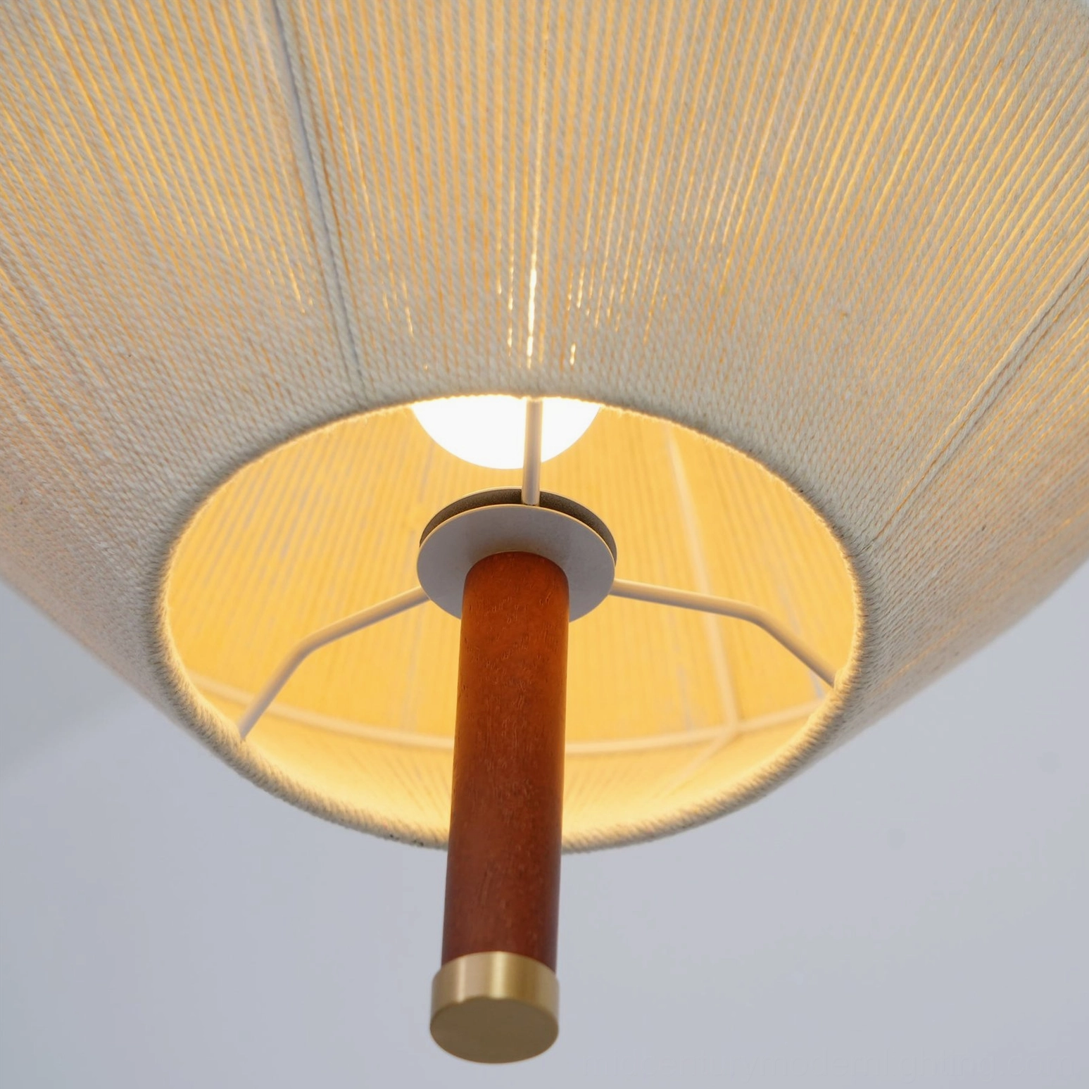 Brera hemp rope pendant lamp in scandinavian inspired interior with minimalist décor elements