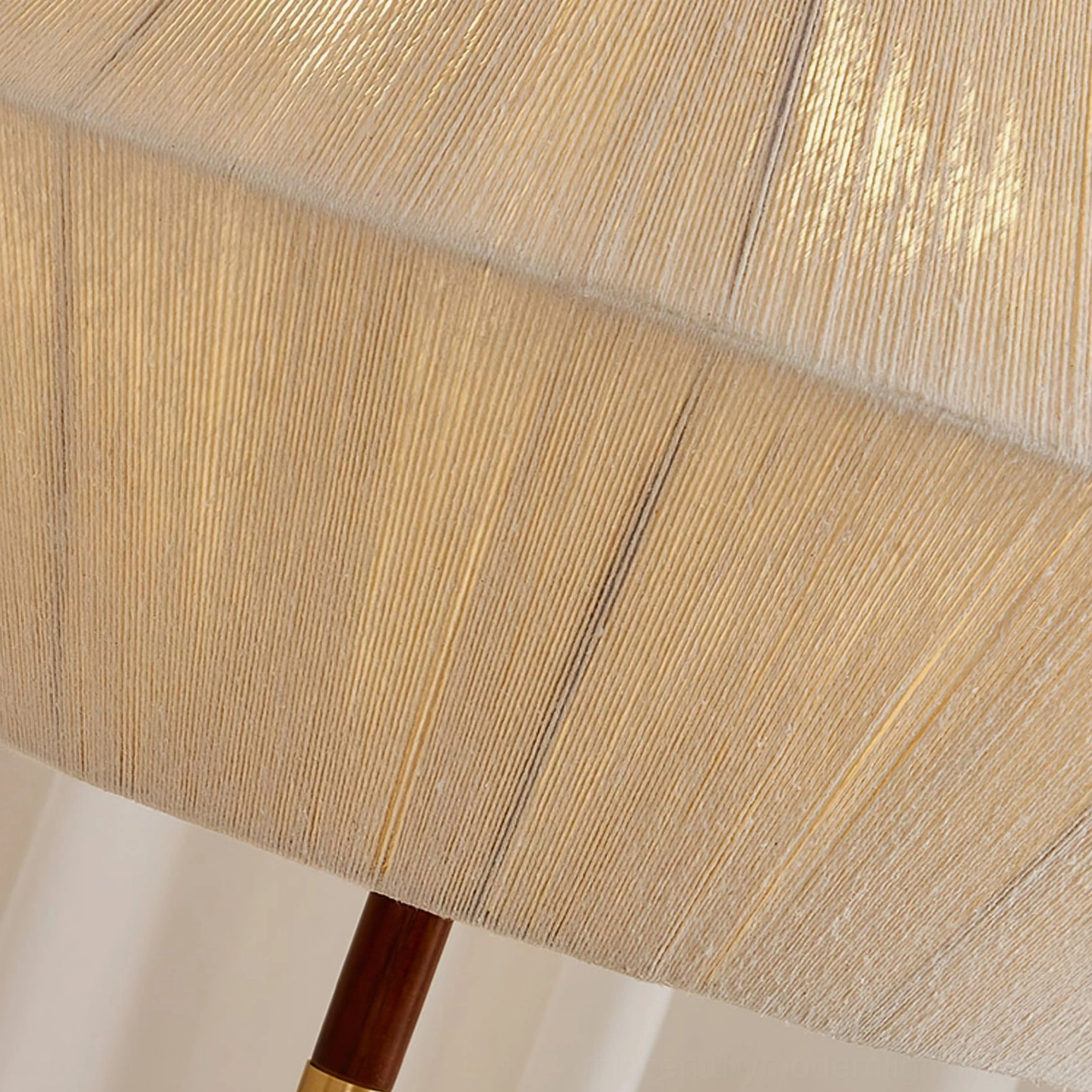 Brera hemp rope pendant lamp showing proportional sizing options for different ceiling heights