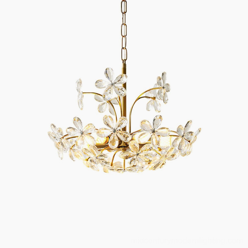 Premium Brielle crystal chandelier with sparkling textured crystals and elegant brass frame, luxury home lighting solution