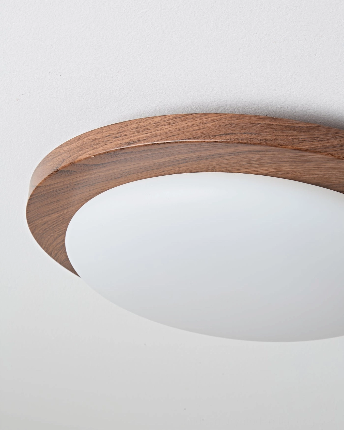 Bromo warm light ceiling mounted in contemporary transitional home office space with neutral palette