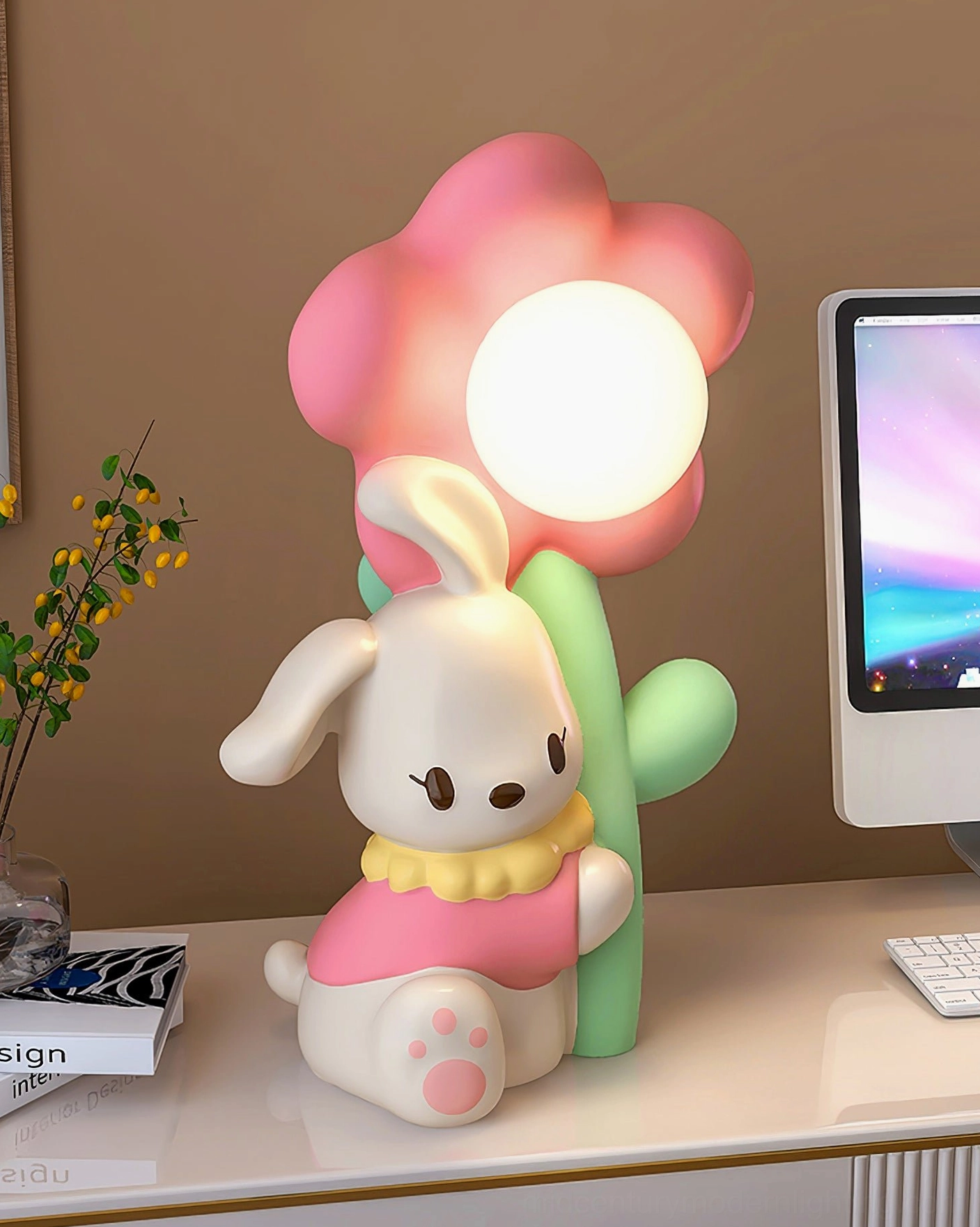 Bunny Flower Table Lamp full product shot showing proportions and design aesthetic