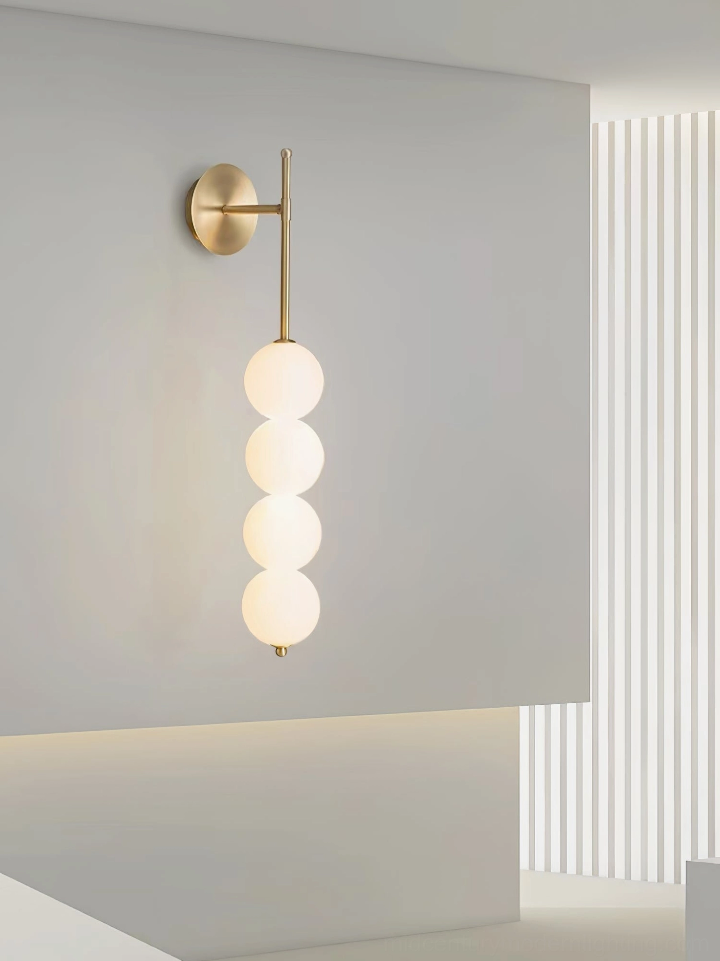 Candied Haws sconce installation showing proper arrow directional mounting and wall placement