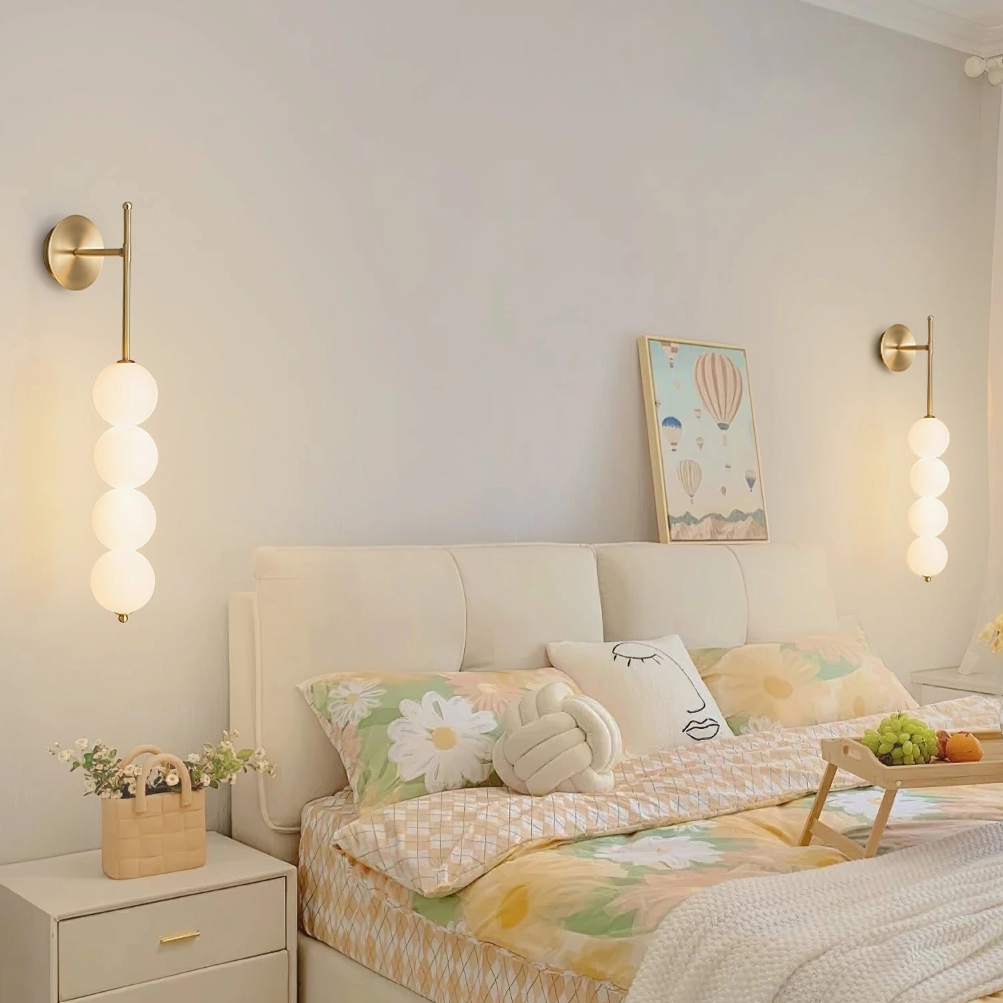Candied Haws brass sconce installation detail showing mounting hardware and electrical specifications