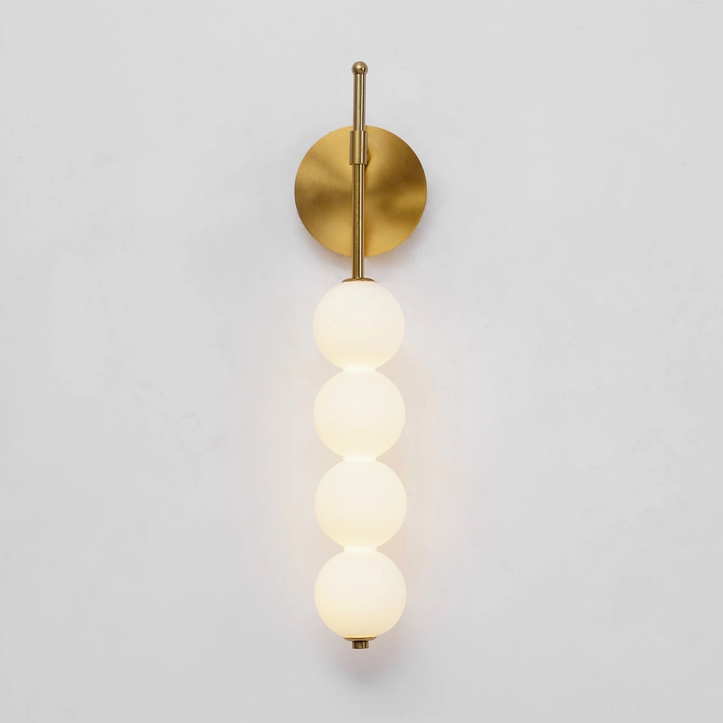 Candied Haws sconce installed in modern corridor providing accent lighting and architectural interest