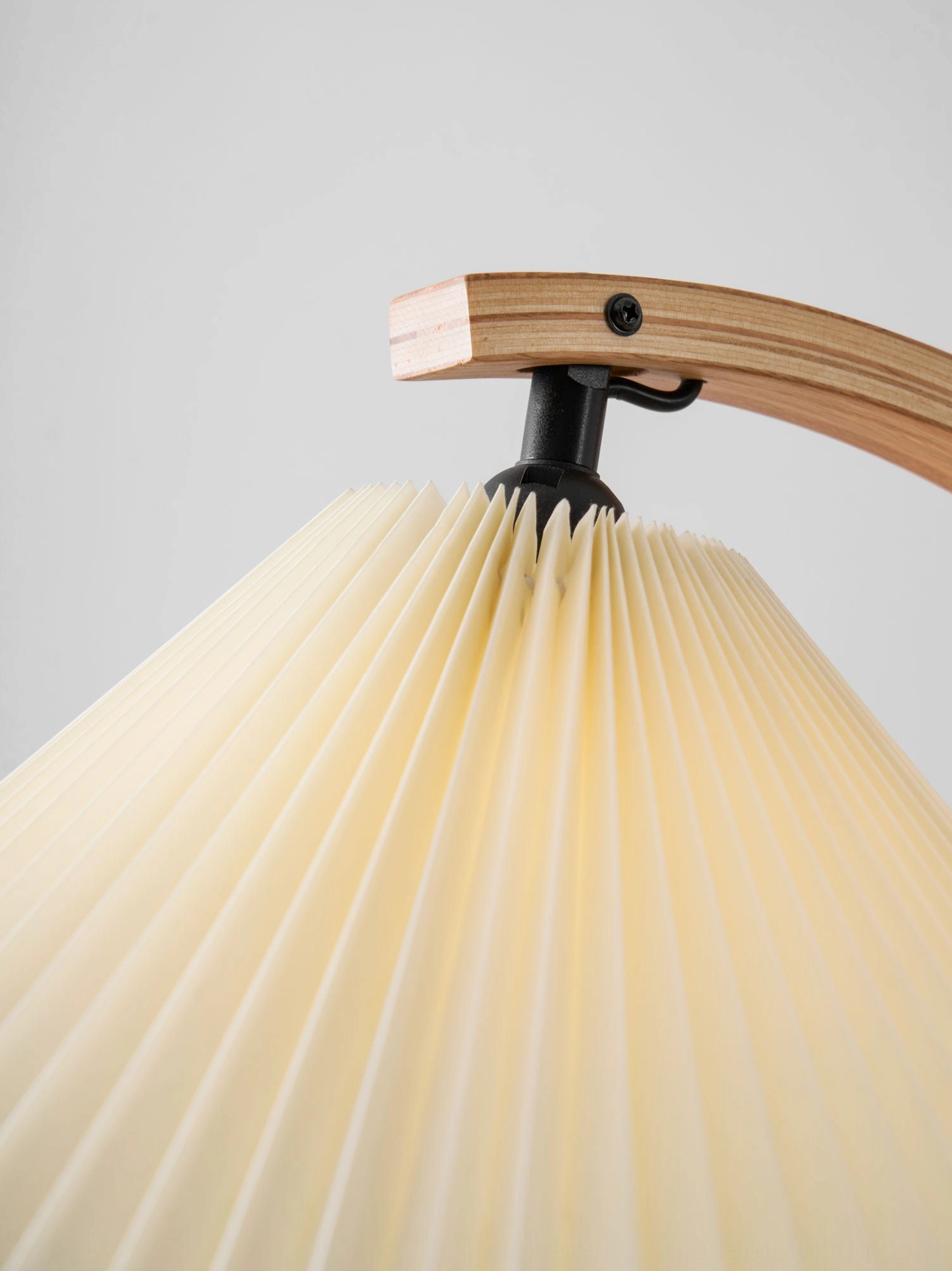 Caprani mid-century modern floor lamp complete product shot full height view