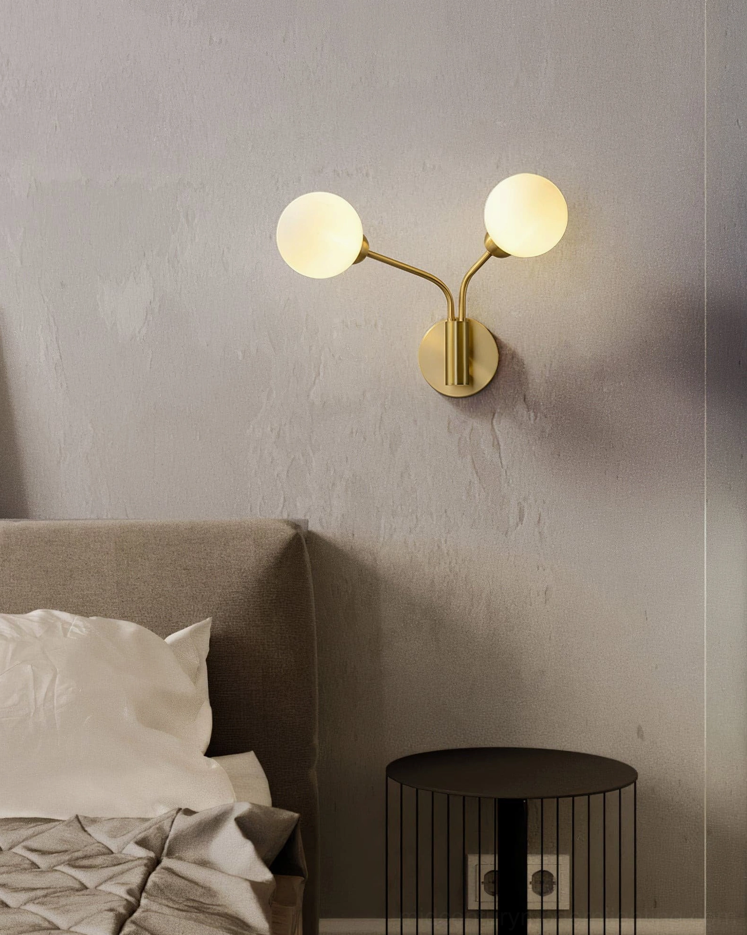 Chelso wall lamp compact size 19 inch diameter two-light configuration
