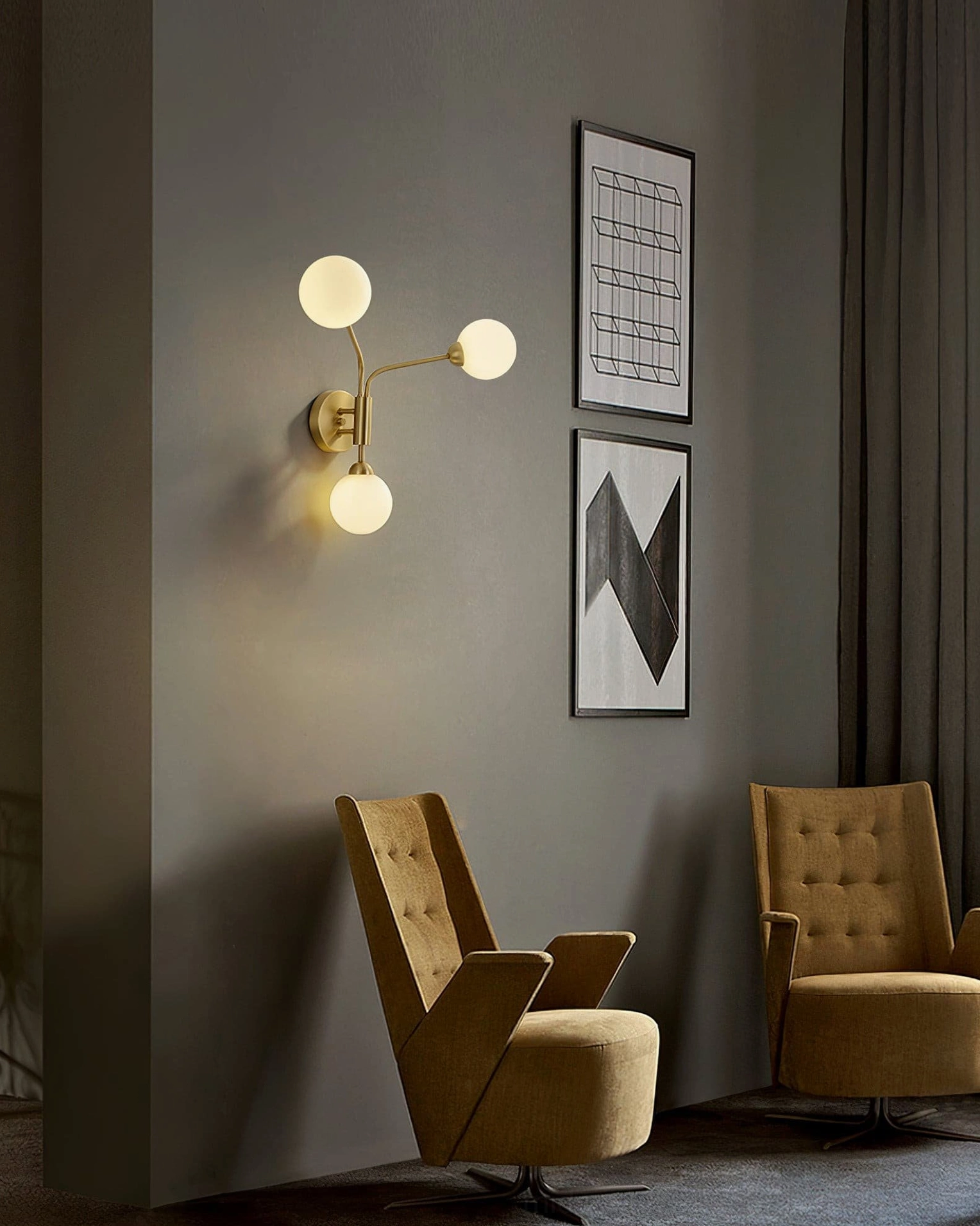 Chelso wall sconce feature wall installation focal point design accent