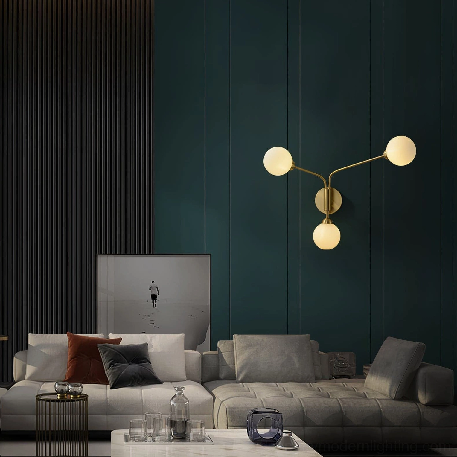 Chelso mid-century modern wall sconce furniture pairing styling tips
