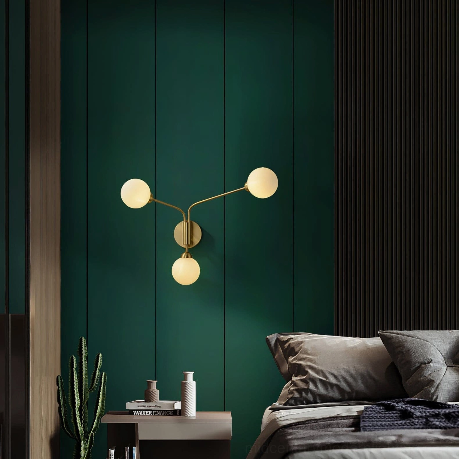 Chelso wall lamp large 27.5 inch diameter three-light statement fixture