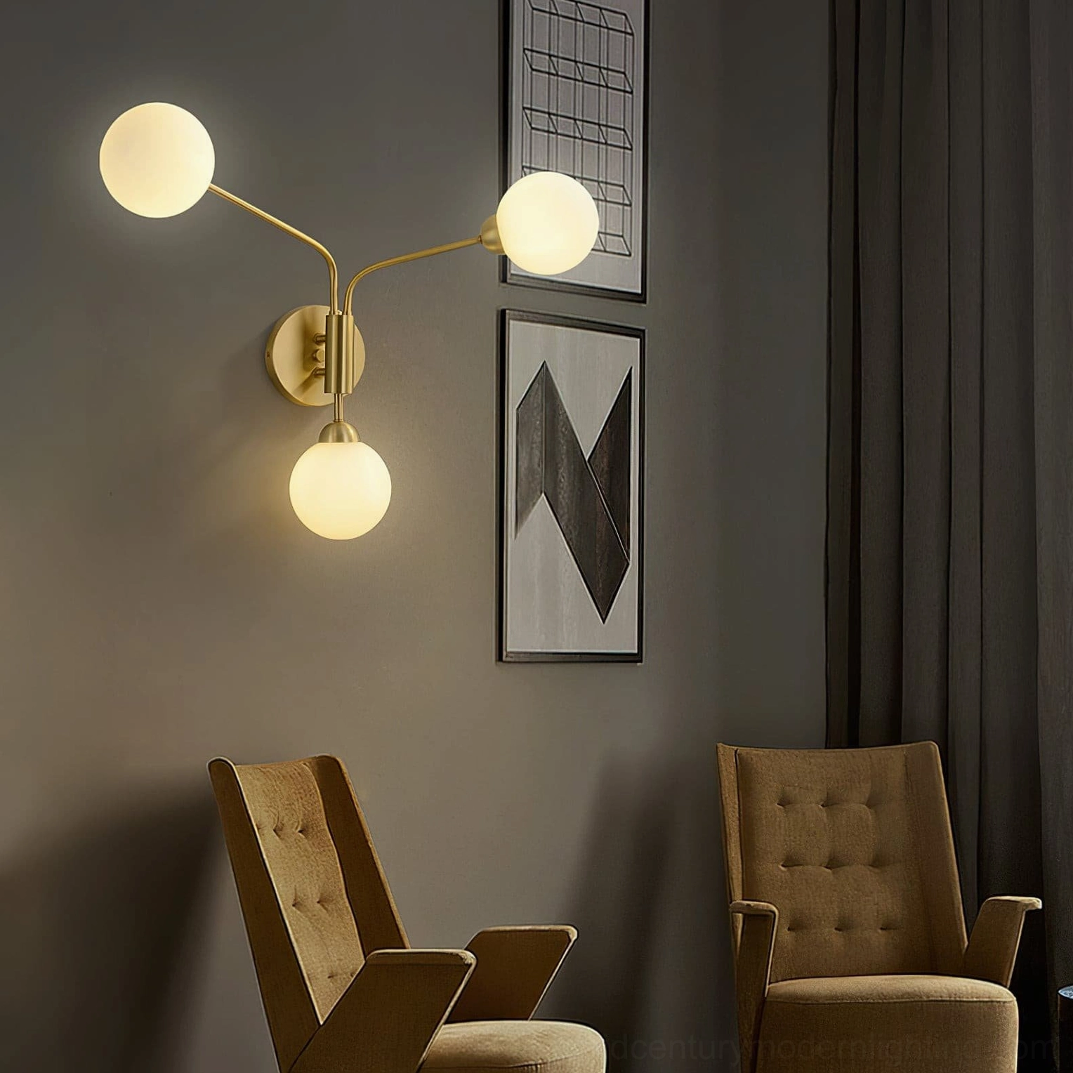 Chelso multi-size wall sconces collection small medium large brass glass options