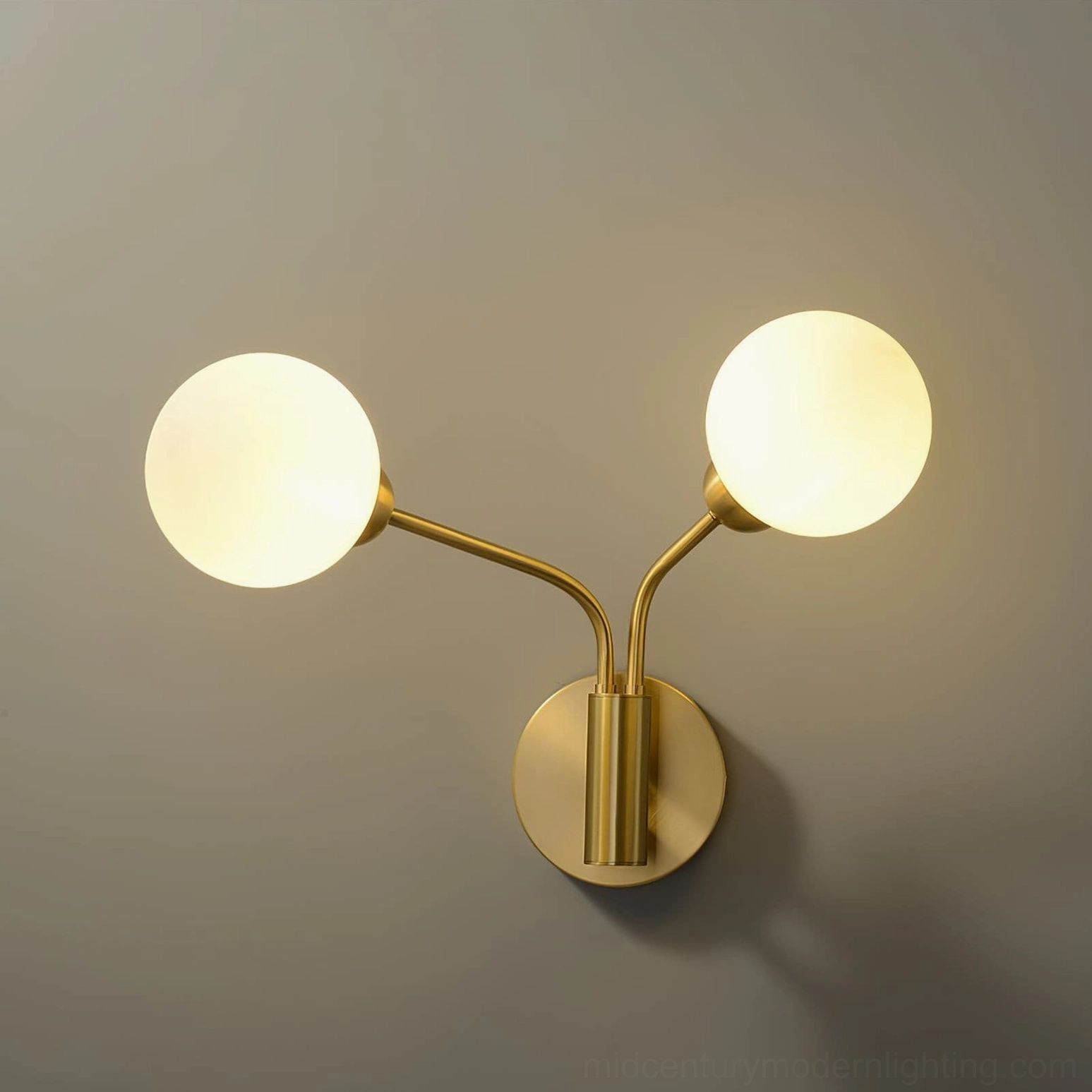 Chelso wall sconce walnut teak furniture pairing mid-century modern aesthetic