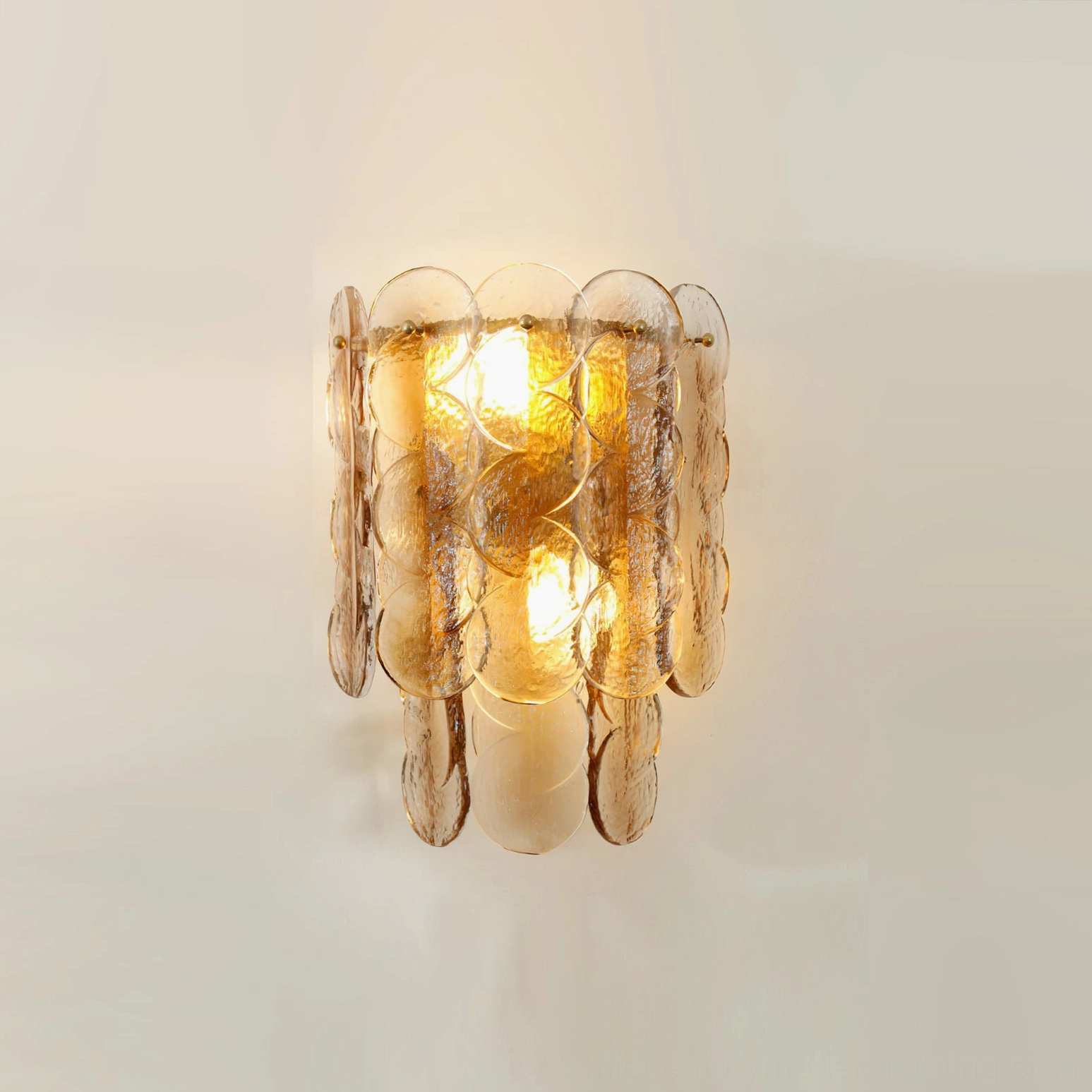 Citrus mid-century modern wall sconce unlit display showing complete design profile