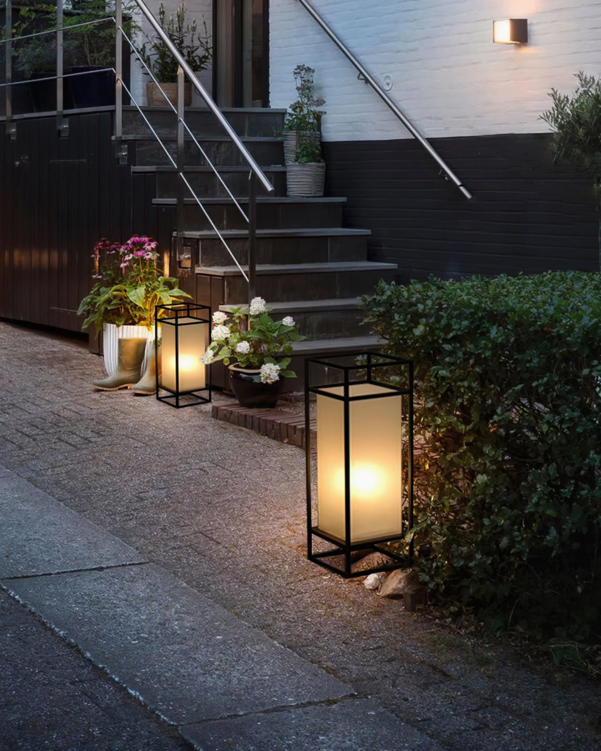 Cleo outdoor lantern large size statement piece architectural focal point