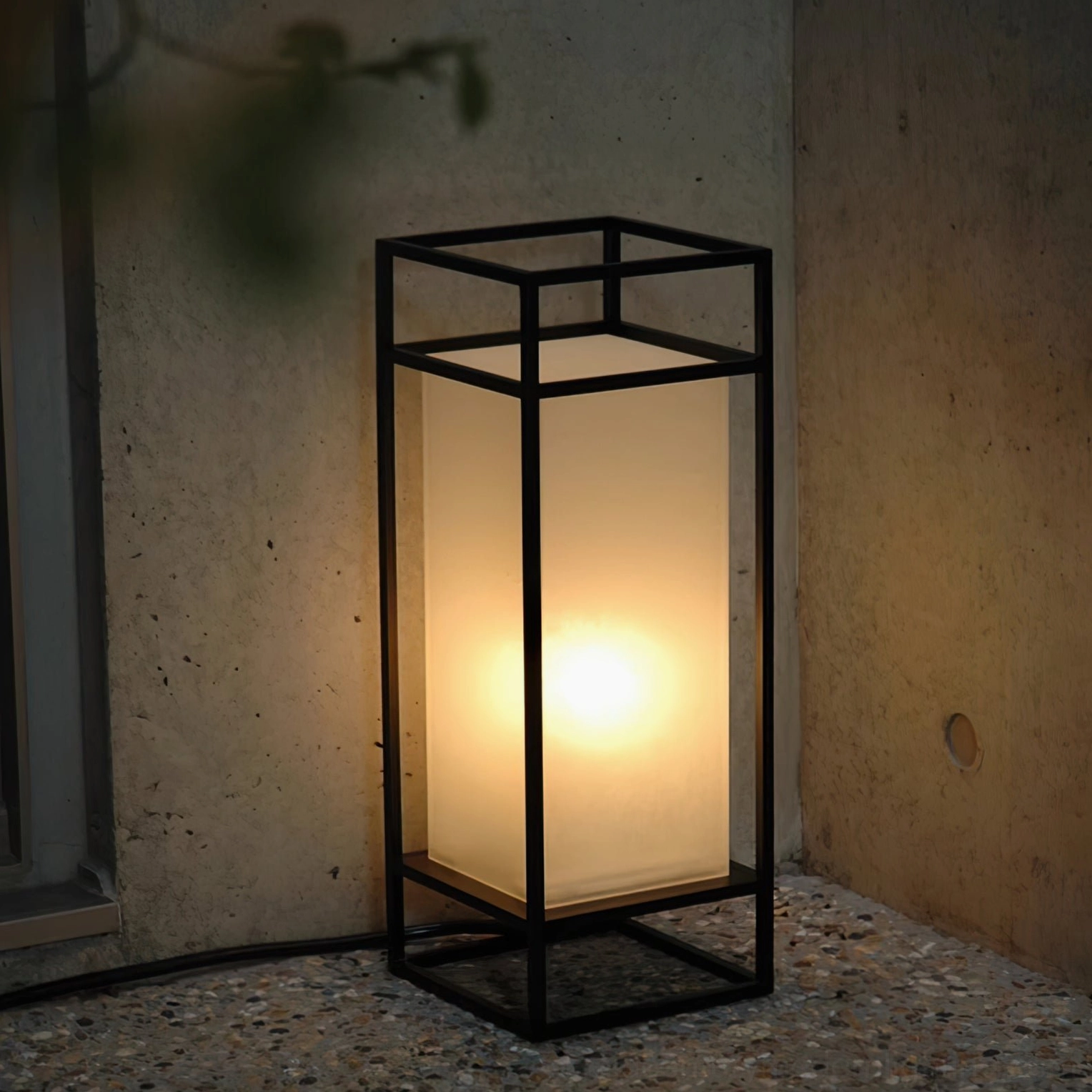 Cleo outdoor table lantern medium size pathway marker accent lighting