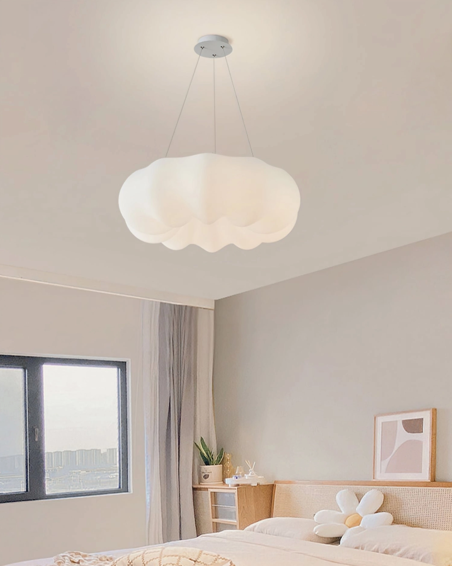 Cloud Kumo pendant lamp small bedroom warm minimalist lighting