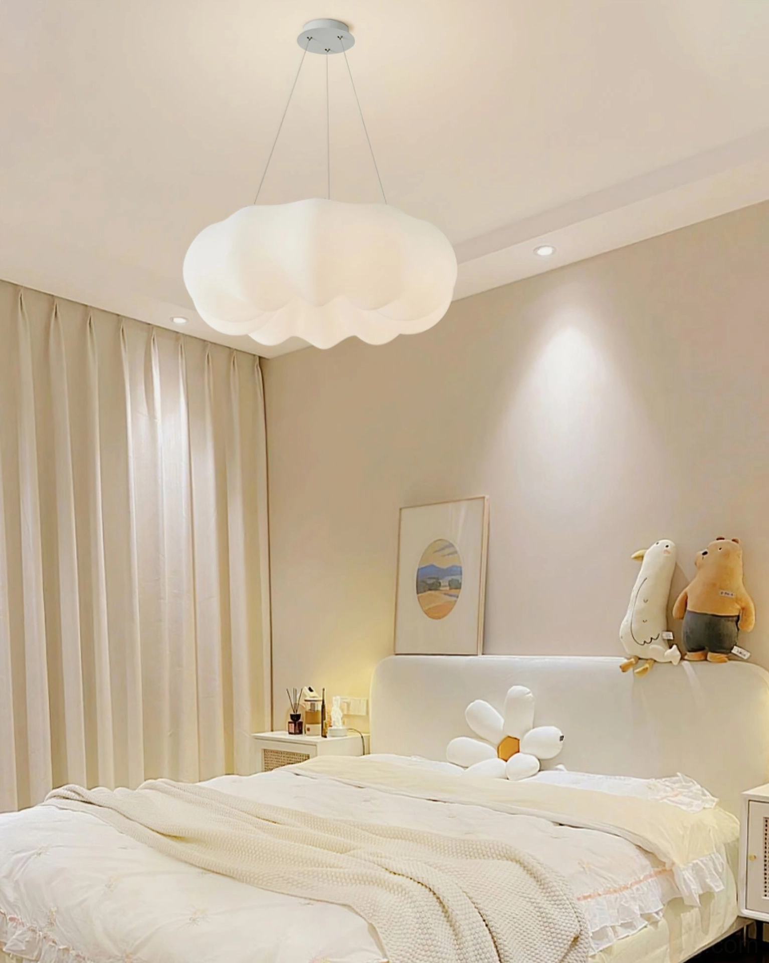 Cloud Kumo modern sculptural pendant light design detail
