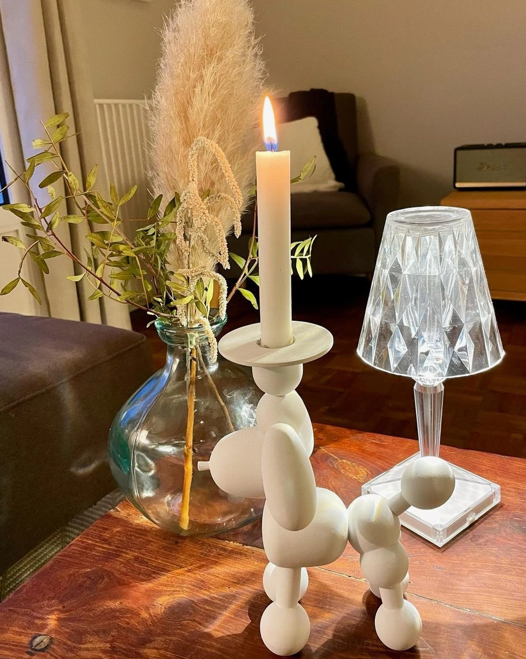 Rechargeable crystal cordless lamp eco-friendly LED technology