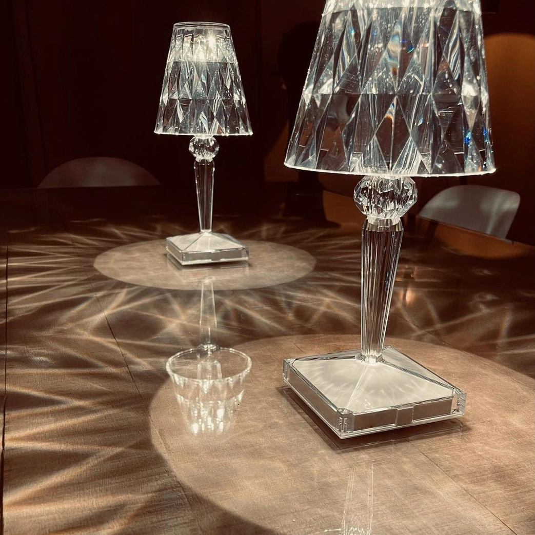 LED cordless crystal lamp reading nook intimate atmosphere