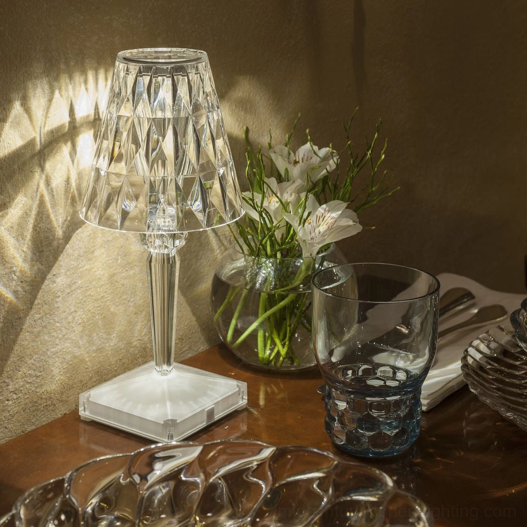 Crystal cordless lamp touch sensor switch brightness dimming control