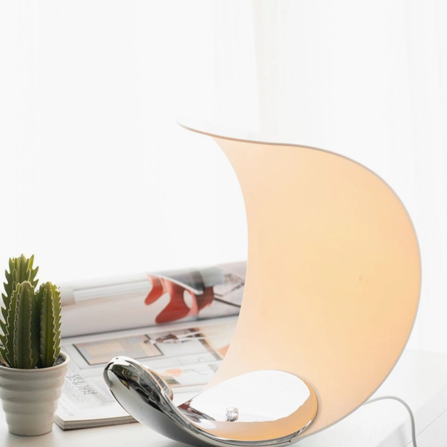 Curl table lamp desktop placement office workspace minimalist professional setting