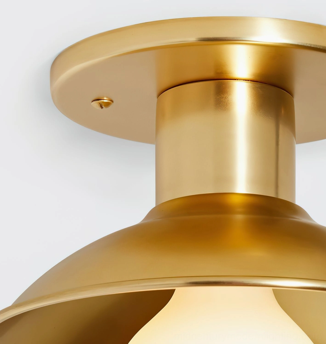 Dakota ceiling lamp brass hardware and metal texture satin finish craftsmanship