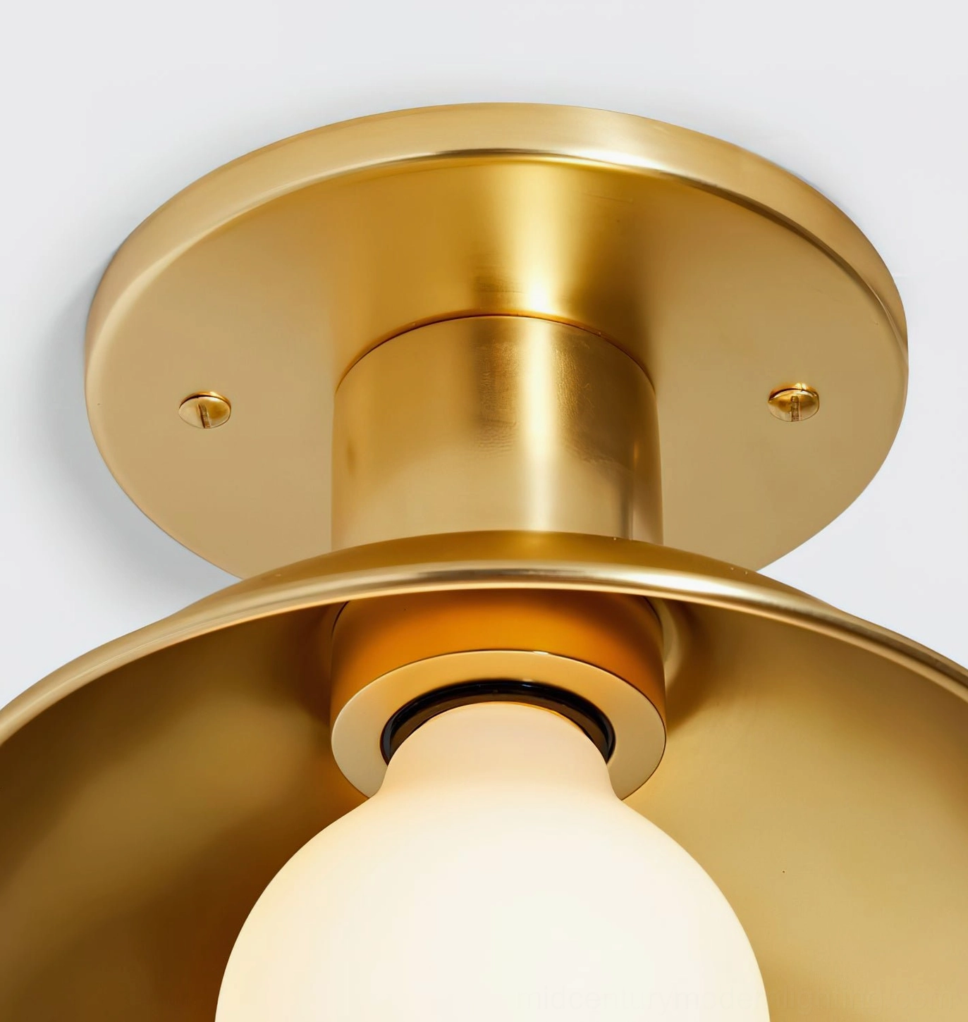 Dakota semi-flush ceiling lamp socket assembly E27 base installation detail