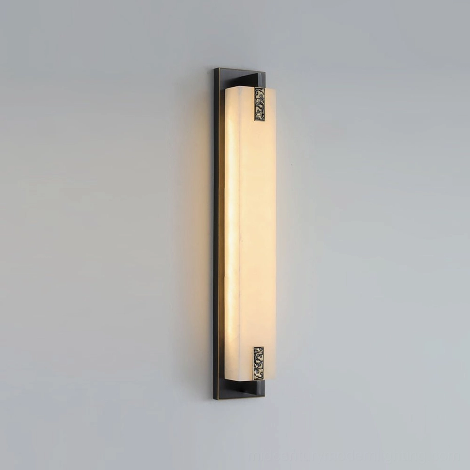 Delmar black and gold wall sconce contemporary finish variation