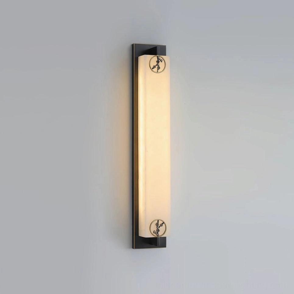 Delmar stone wall light metal bracket sculptural accent feature