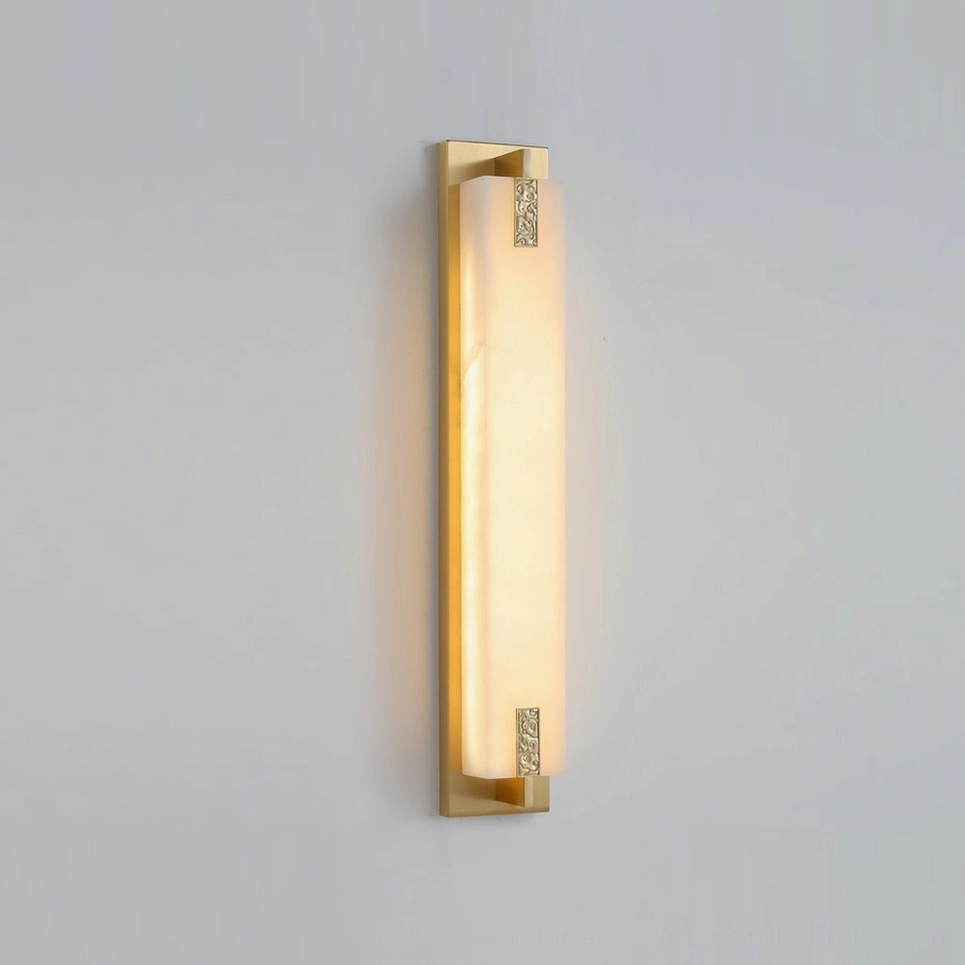 Delmar alabaster sconce model variant side by side comparison
